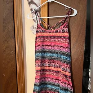 xhilaration pink pattern dress